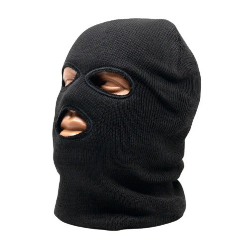 Подшлемник вязаный с тремя отверстиями. 1 Подшлемник вязаный с тремя отверстиями.