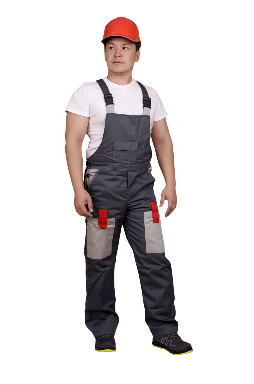 Костюм "ФАВОРИТ" летний: куртка, п/комб. тёмно-серый с серым — изображение 2