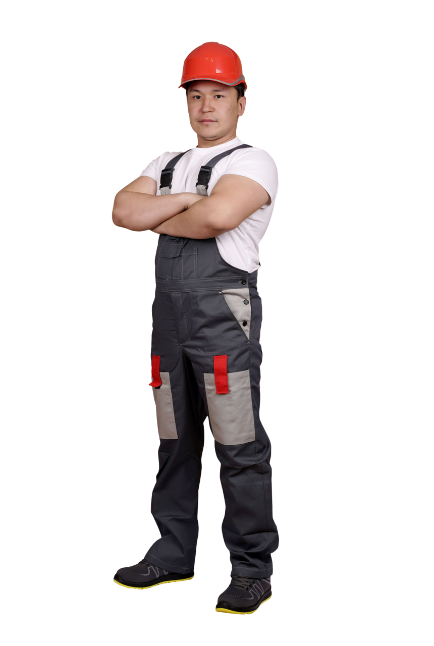 Костюм "ФАВОРИТ" летний: куртка, п/комб. тёмно-серый с серым — изображение 4