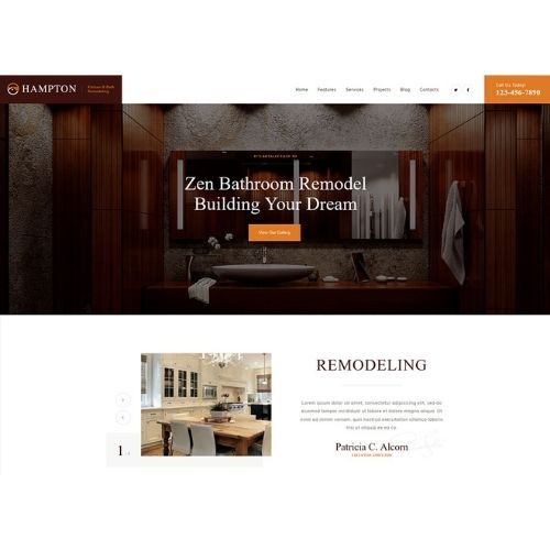 Hampton | Home Design and House Renovation WP Theme