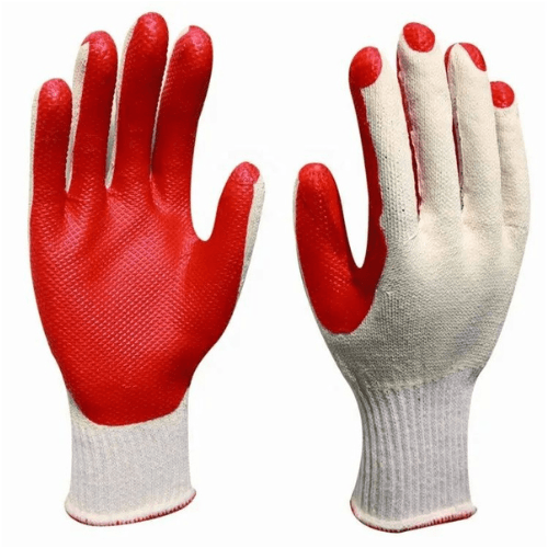 Перчатки латексные с одинарным обливом